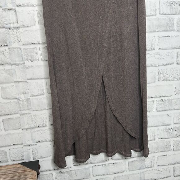 Ella Moss Taupe Maxi High Slit Mini Skirt Size Small - Picture 3 of 10